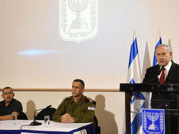 Premierminister Netanyahu mit Generalstabschef Aviv Kochavi und SHABAK-Direktor Nadav Argaman